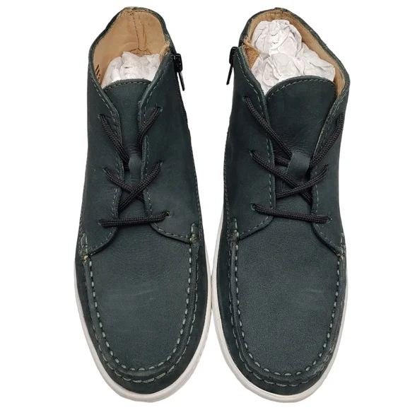 Marc JosephNIB West Houston Bootie Emerald Green Lace Up Leather Boots 2.5